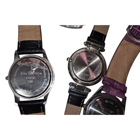 Set Of 5 Quartz Wrist Watches Embassy Kim Rogers Bracelet Wrist Band Read - Picture 8 of 12